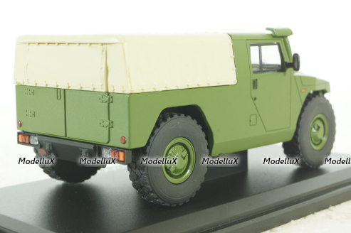 Газ-233002 ТИГР пикап с тентом (хаки), SSM2002, SSM 1:43