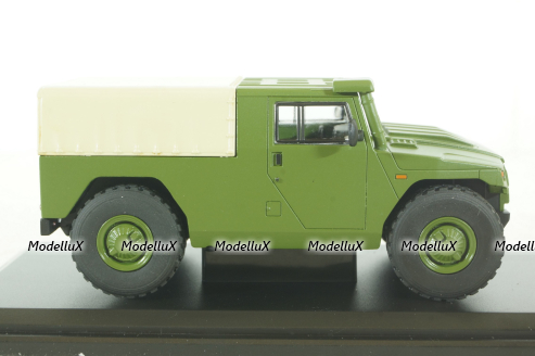 Газ-233002 ТИГР пикап с тентом (хаки), SSM2002, SSM 1:43