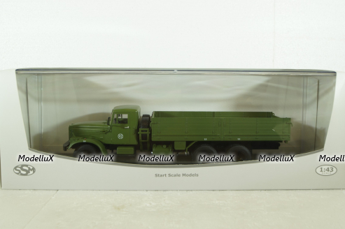 Краз-257 бортовой, хаки, SSM1070, SSM 1:43