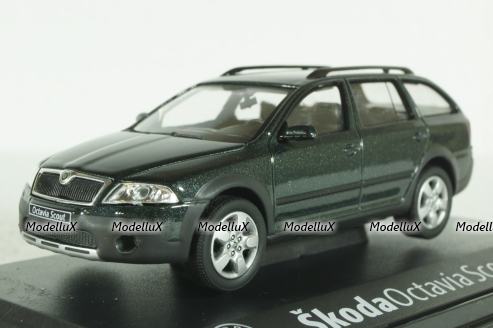 Skoda Octavia Combi Scout, green, 143AB-011HL, Abrex 1:43