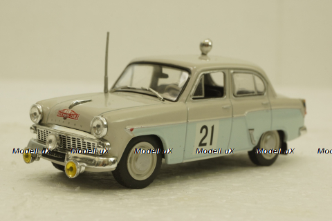 Москвич-403, №21 ралли "Монте-Карло",  Автолегенды СССР №9, 1:43