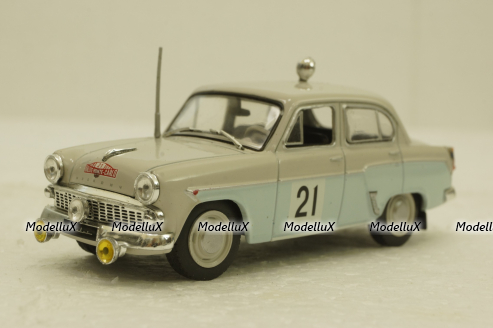 Москвич-403, №21 ралли "Монте-Карло",  Автолегенды СССР №9, 1:43