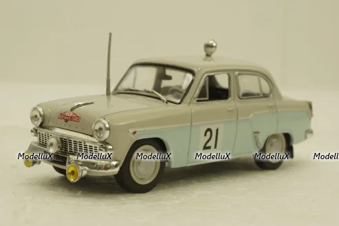 Москвич-403, №21 ралли "Монте-Карло",  Автолегенды СССР №9, 1:43