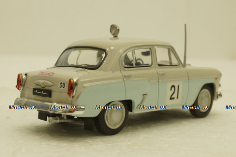 Москвич-403, №21 ралли "Монте-Карло",  Автолегенды СССР №9, 1:43