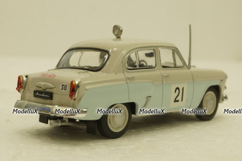 Москвич-403, №21 ралли "Монте-Карло",  Автолегенды СССР №9, 1:43
