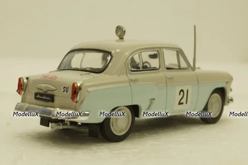 Москвич-403, №21 ралли "Монте-Карло",  Автолегенды СССР №9, 1:43