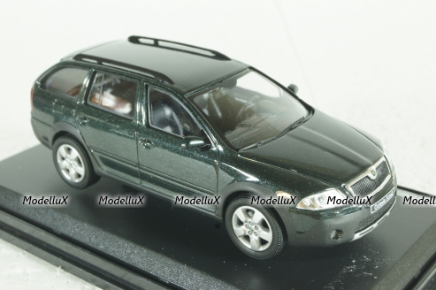 Skoda Octavia Combi Scout, green, 143AB-011HL, Abrex 1:43
