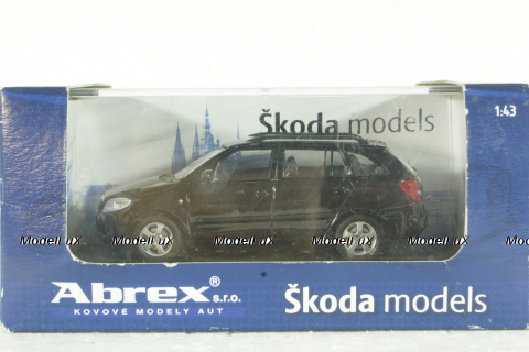 Skoda Fabia 2 Combi, Black 1999, 143AB-004B, Abrex 1:43