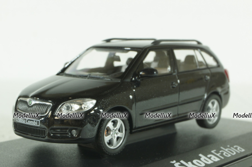 Skoda Fabia 2 Combi, Black 1999, 143AB-004B, Abrex 1:43