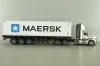 Peterbilt 579 day cab tractor with 40' refrigerated sea container Maersk, grey/white, 71069, Diecast Masters 1:50