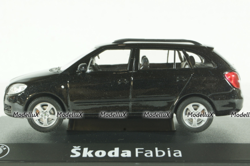 Skoda Fabia 2 Combi, Black 1999, 143AB-004B, Abrex 1:43