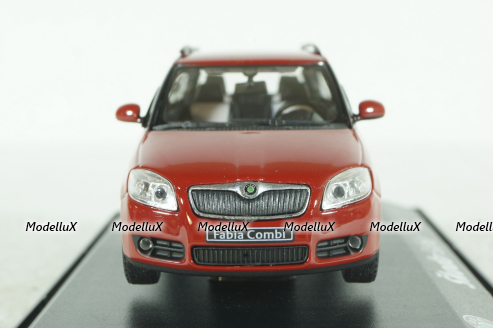 Skoda Fabia 2 Combi, Red 1999, Abrex 1:43
