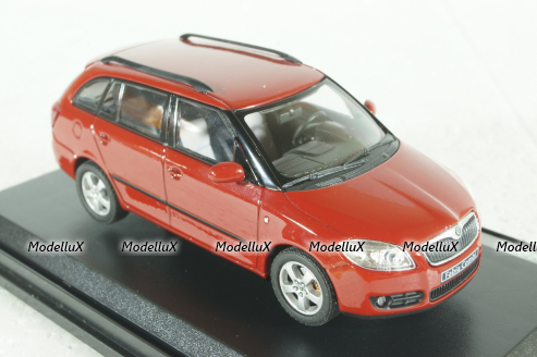 Skoda Fabia 2 Combi, Red 1999, Abrex 1:43