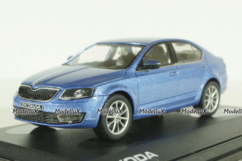 Skoda Octavia III 2013 metallic-light blue, 143AB-026KM, Abrex 1:43