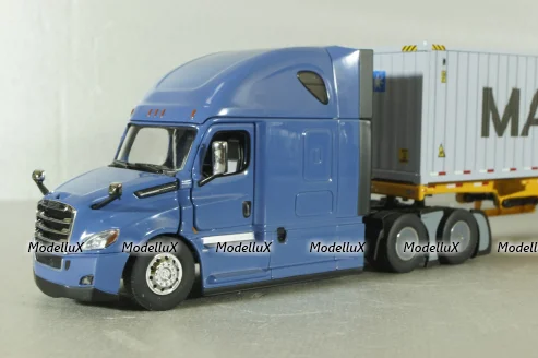 Freghtliner Cascadia with 40' dry goods sea container Maersk, blue/grey, 71048, Diecast Masters 1:50