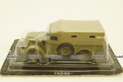 Газ-62, военный, Автолегенды СССР №229, 1:43 Перекрашен салон!