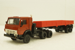 Камаз-5410, с полуприцепом, красный, Элекон 1:43