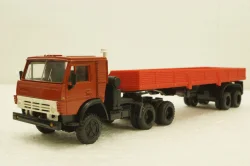 Камаз-5410, с полуприцепом, красный, Элекон 1:43