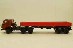Камаз-5410, с полуприцепом, красный, Элекон 1:43