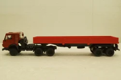 Камаз-5410, с полуприцепом, красный, Элекон 1:43