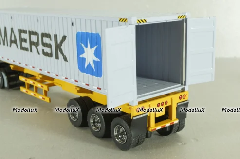 Freghtliner Cascadia with 40' dry goods sea container Maersk, blue/grey, 71048, Diecast Masters 1:50