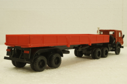 Камаз-5410, с полуприцепом, красный, Элекон 1:43