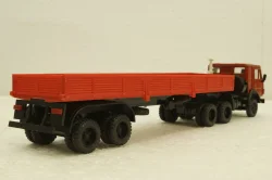 Камаз-5410, с полуприцепом, красный, Элекон 1:43