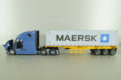Freghtliner Cascadia with 40' dry goods sea container Maersk, blue/grey, 71048, Diecast Masters 1:50