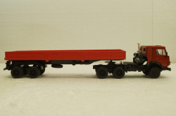 Камаз-5410, с полуприцепом, красный, Элекон 1:43