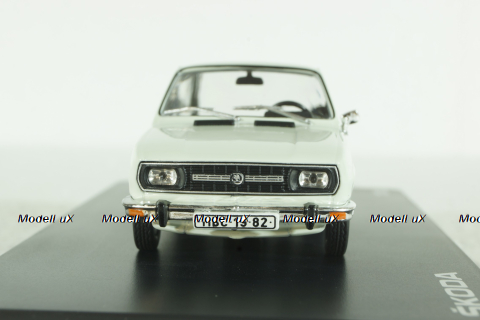 Skoda 120L white 1982, 143ABS-724EB, Abrex 1:43