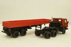 Камаз-5410, с полуприцепом, красный, Элекон 1:43
