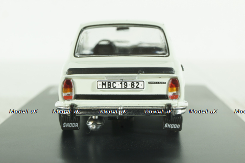Skoda 120L white 1982, 143ABS-724EB, Abrex 1:43
