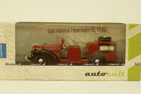 Opel Admiral Feuerwehr, 12016, AutoCult 1:43