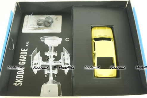 Кит Skoda Garde yellow 1982, 143SABS-722G-KIT, Abrex 1:43