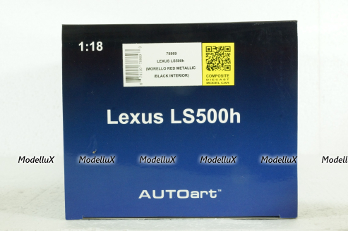 Lexus LS 500h, red metallic, 78869, AutoArt 1:18