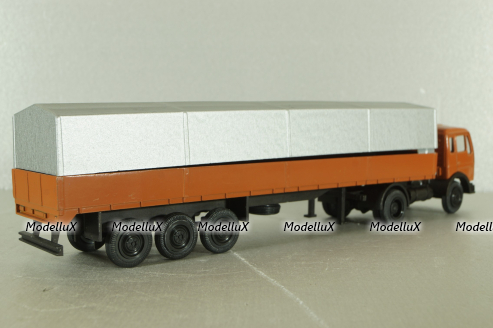 Mercedes 1632/1932 tractor with semi-trailer, orange, 186, NZG 1:50