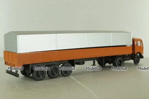 Mercedes 1632/1932 tractor with semi-trailer, orange, 186, NZG 1:50