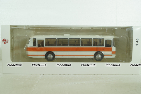 Лаз-699Р 1981, бело/оранжевый, автобус, DEM009, DEMPRICE 1:43