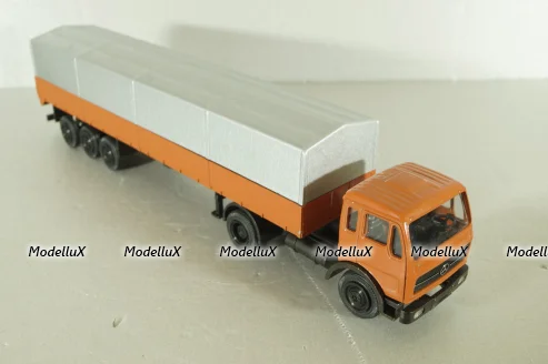 Mercedes 1632/1932 tractor with semi-trailer, orange, 186, NZG 1:50
