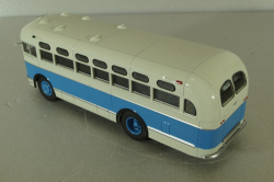 Зис-155 автобус, белый/синий, Наши Автобусы №19, Modimio 1:43