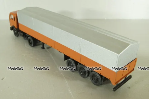 Mercedes 1632/1932 tractor with semi-trailer, orange, 186, NZG 1:50