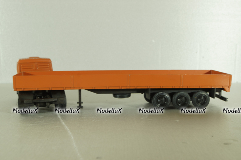 Mercedes 1632/1932 tractor with semi-trailer, orange, 186, NZG 1:50