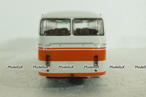 Лаз-699Р 1981, бело/оранжевый, автобус, DEM009, DEMPRICE 1:43