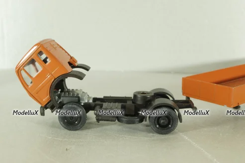 Mercedes 1632/1932 tractor with semi-trailer, orange, 186, NZG 1:50