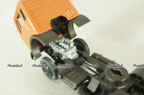 Mercedes 1632/1932 tractor with semi-trailer, orange, 186, NZG 1:50