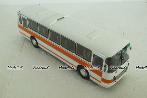 Лаз-699Р 1981, бело/оранжевый, автобус, DEM009, DEMPRICE 1:43