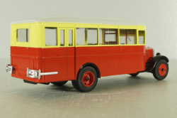 Зис-8 автобус, красно/желтый, Наши Автобусы №9, Modimio 1:43