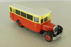 Зис-8 автобус, красно/желтый, Наши Автобусы №9, Modimio 1:43