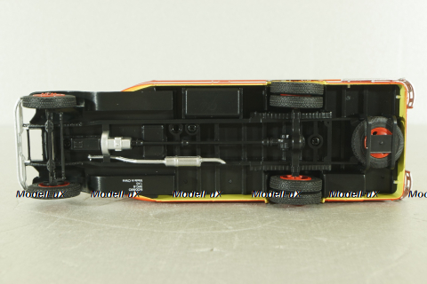 Зис-8 автобус, красно/желтый, Наши Автобусы №9, Modimio 1:43