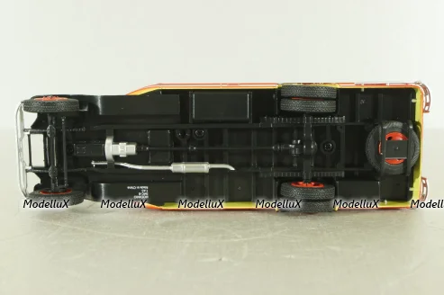 Зис-8 автобус, красно/желтый, Наши Автобусы №9, Modimio 1:43